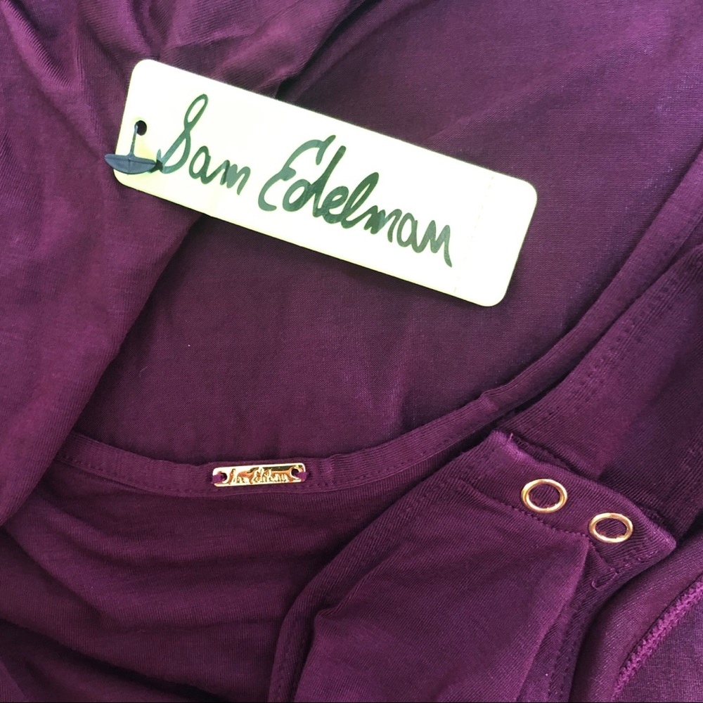 Sam Edelman Prune Boatneck Long Sleeve Bodysuit M - Picture 6 of 9